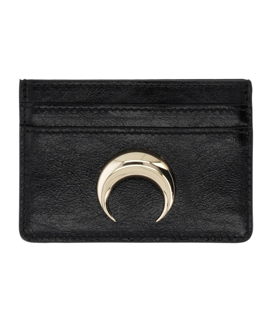 MARINE SERRE Черный кожаный кардхолдер, фото 1