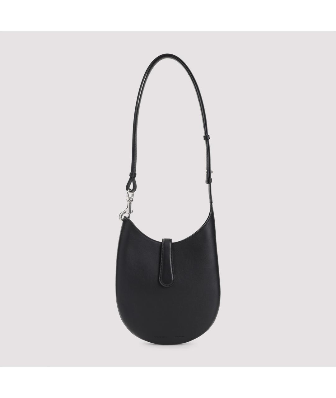 PHOEBE PHILO Черная кожаная сумка через плечо, фото 2
