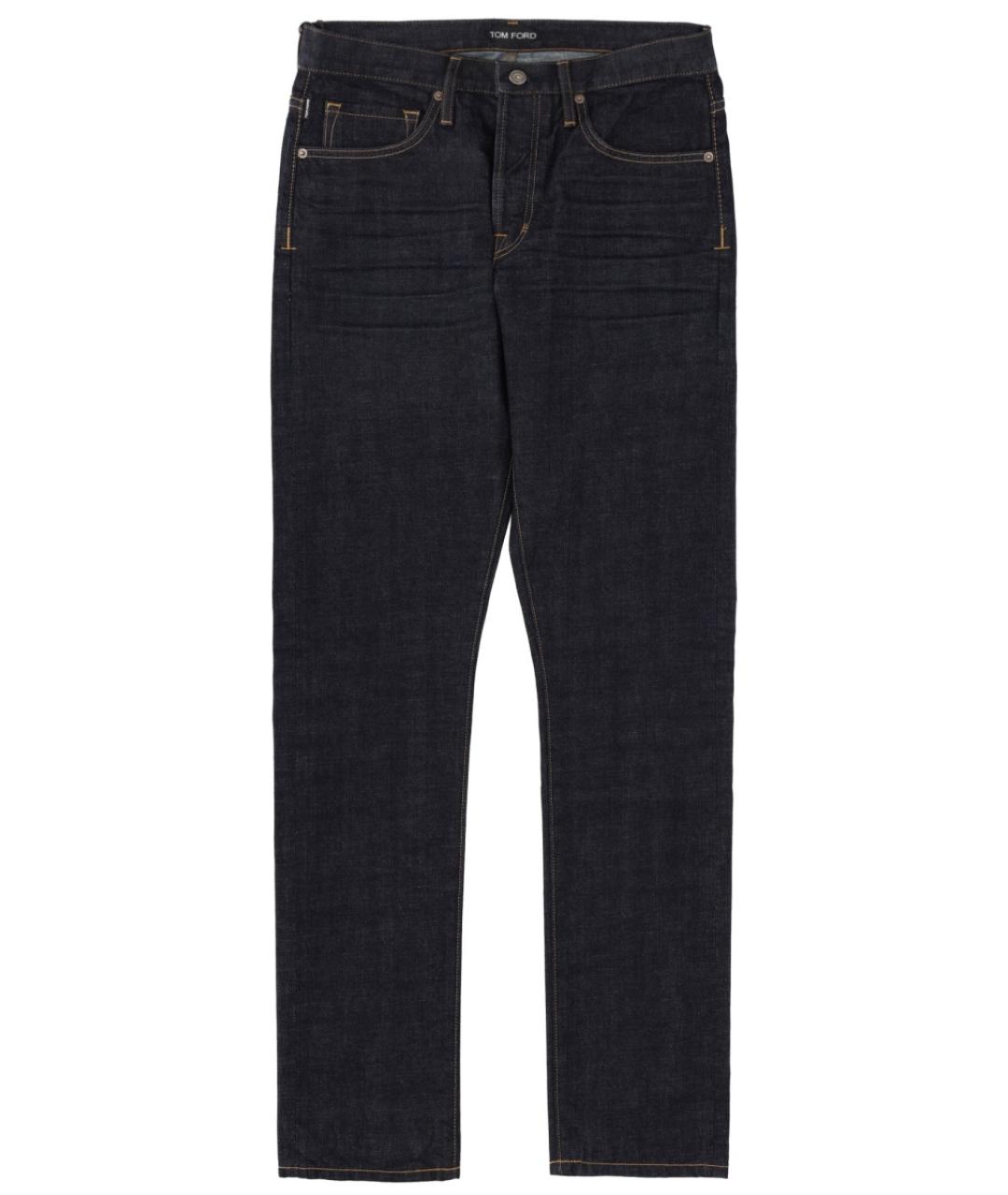 TOM FORD Темно-синие хлопковые джинсы скинни, фото 1