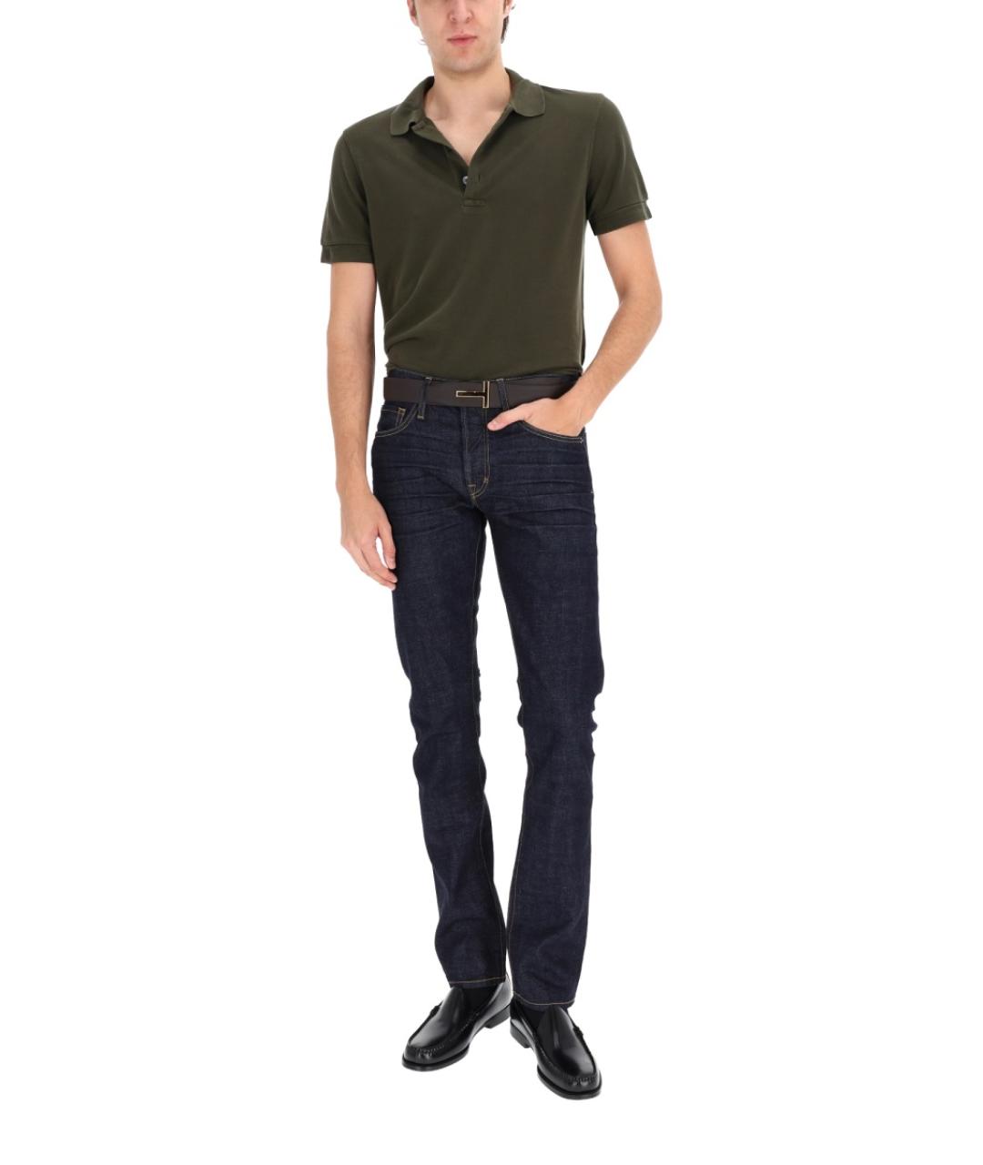 TOM FORD Темно-синие хлопковые джинсы скинни, фото 2