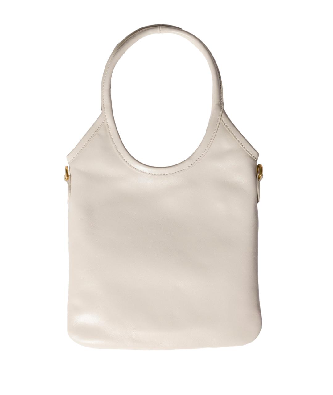 MIU MIU Белая кожаная сумка тоут, фото 2