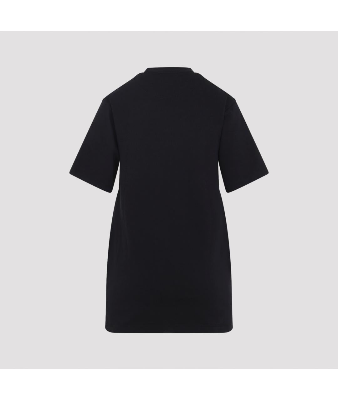 PHOEBE PHILO Черная хлопковая футболка, фото 3