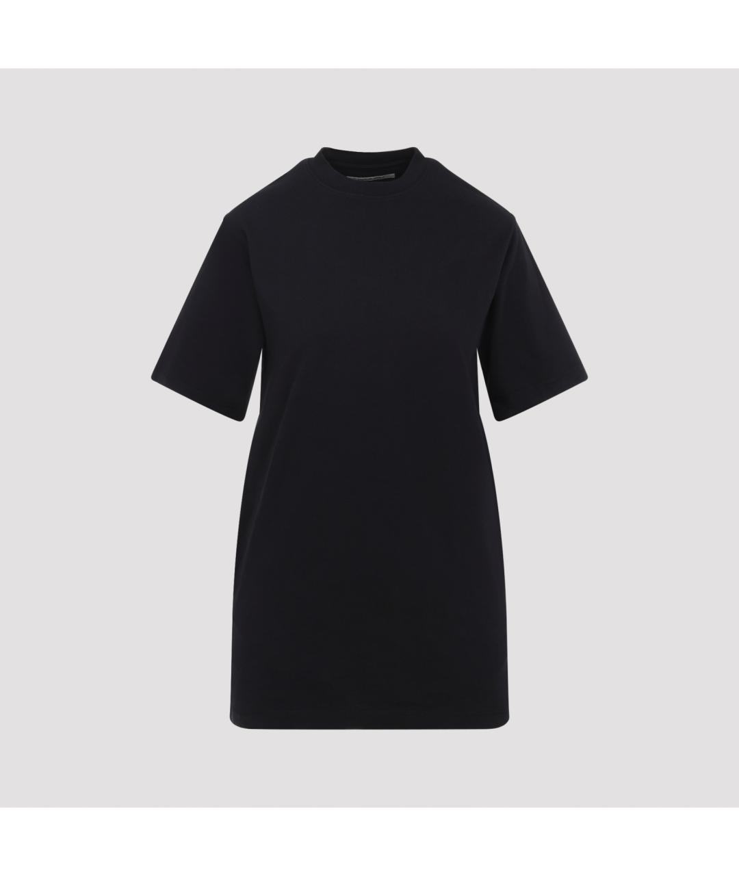 PHOEBE PHILO Черная хлопковая футболка, фото 2