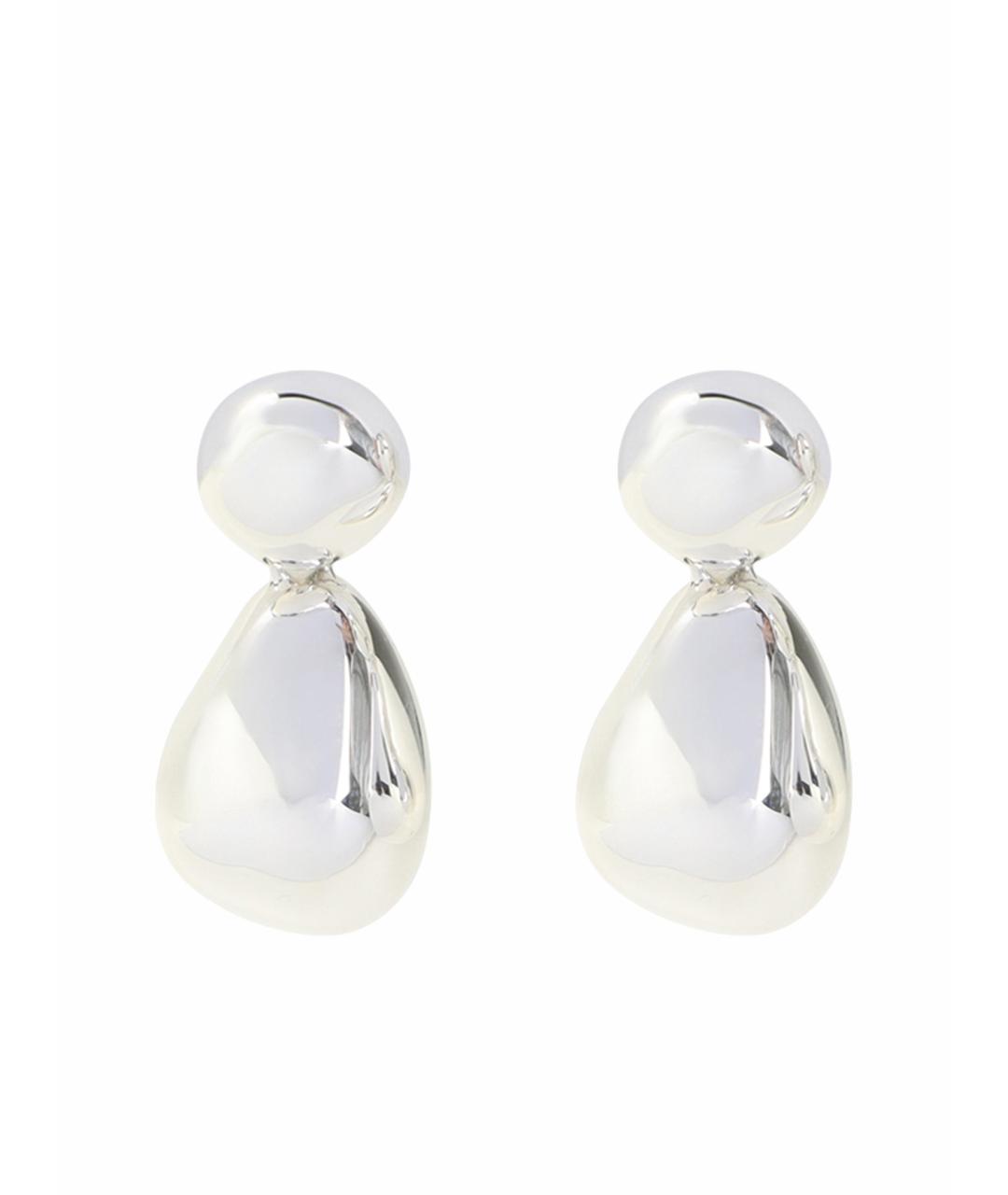 PHOEBE PHILO Белые серебряные серьги, фото 1