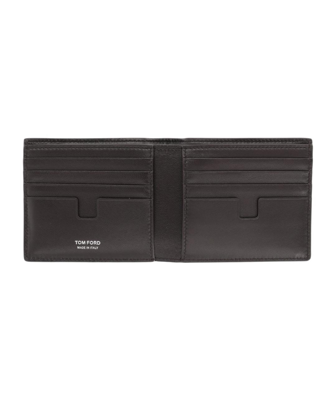 TOM FORD Коричневый кожаный кошелек, фото 3