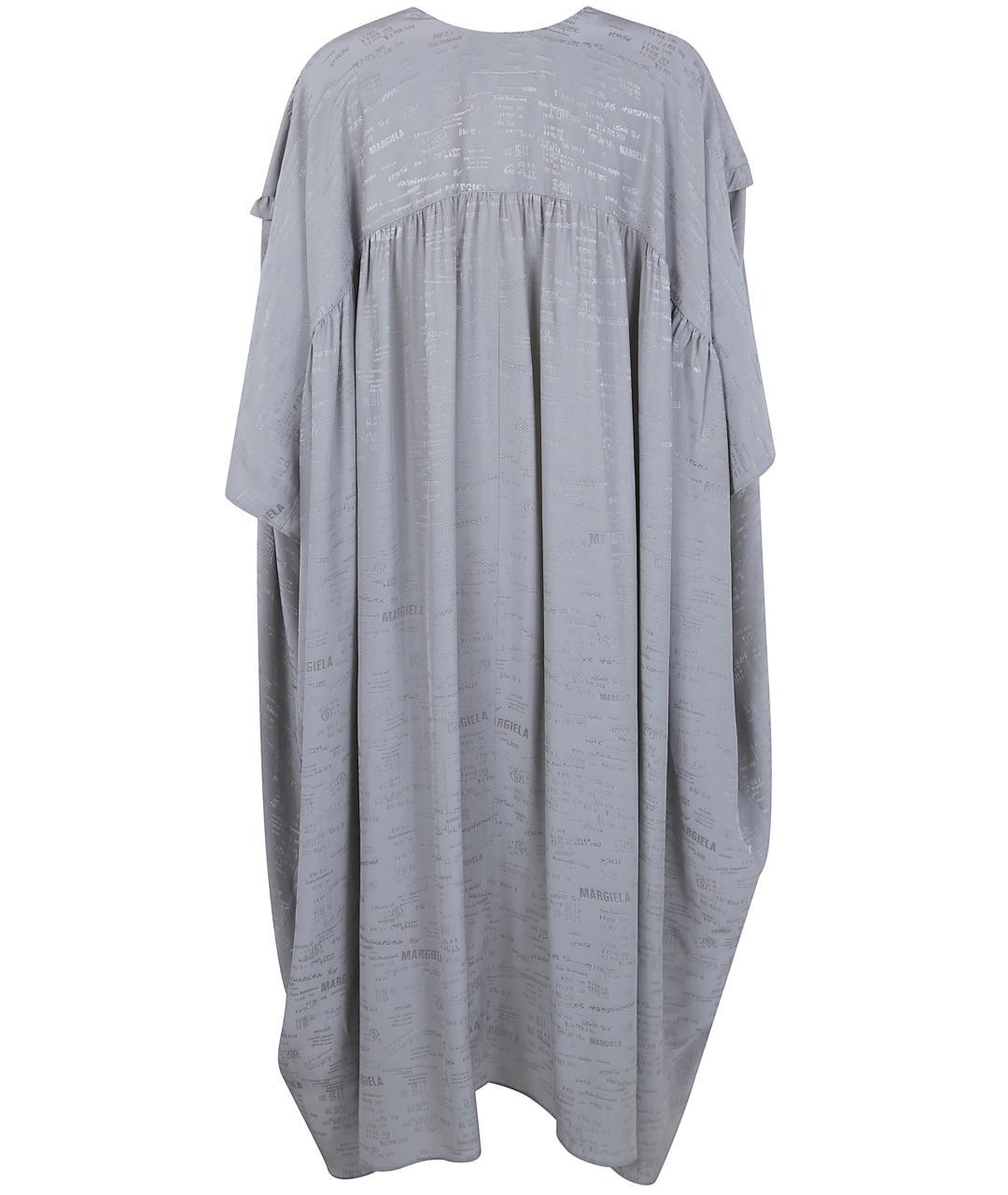 MM6 MAISON MARGIELA Серое вискозное повседневное платье, фото 2