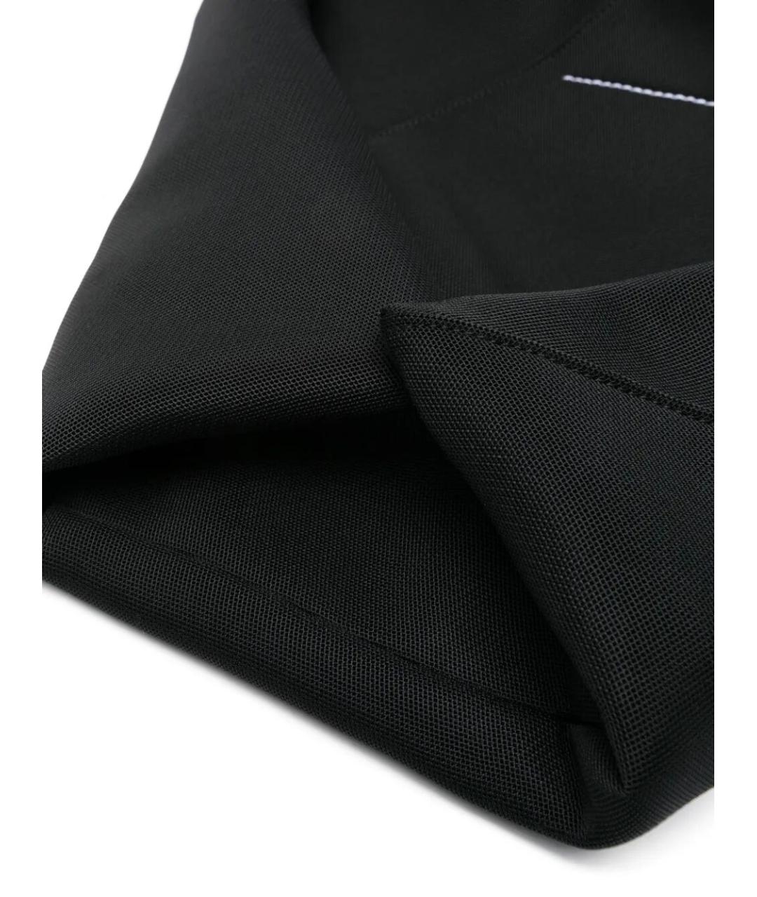 MM6 MAISON MARGIELA Черная тканевая сумка тоут, фото 5