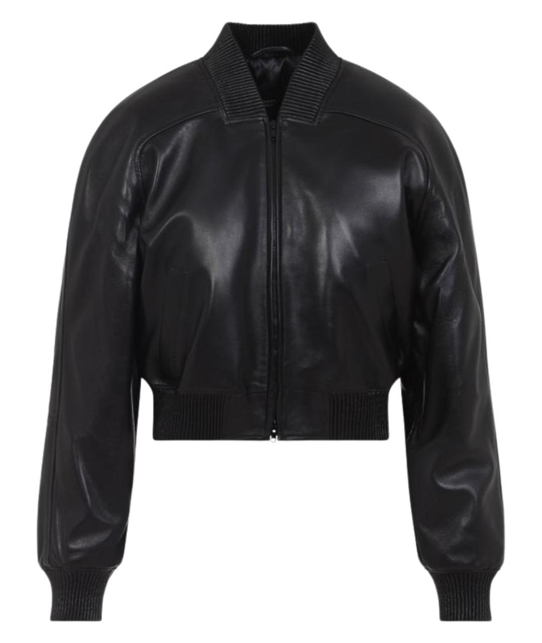 PHOEBE PHILO Черная кожаная куртка, фото 1