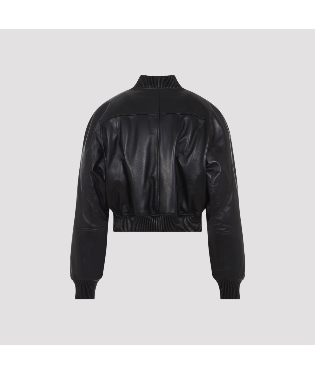 PHOEBE PHILO Черная кожаная куртка, фото 3