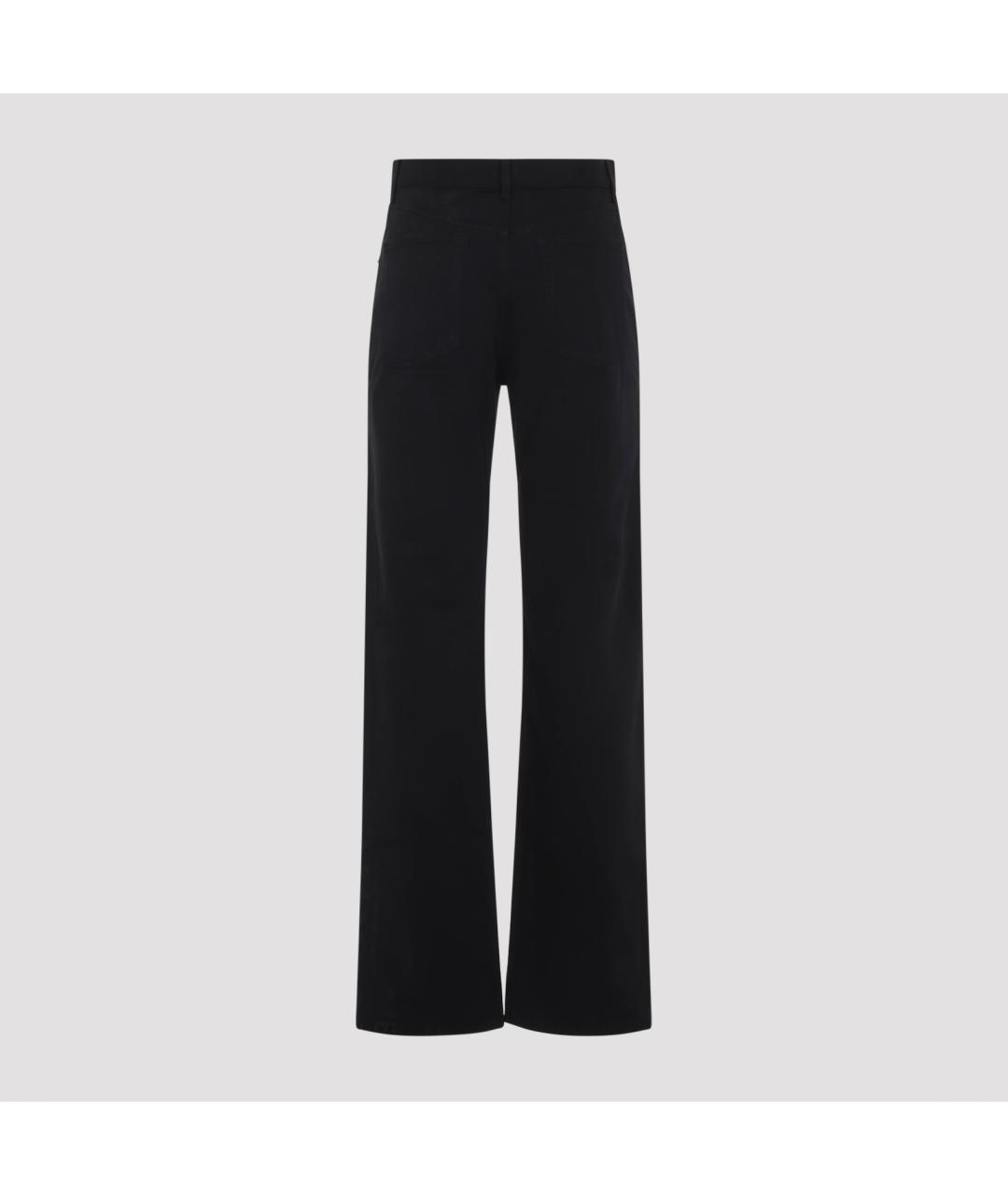 PHOEBE PHILO Черные хлопковые прямые джинсы, фото 3