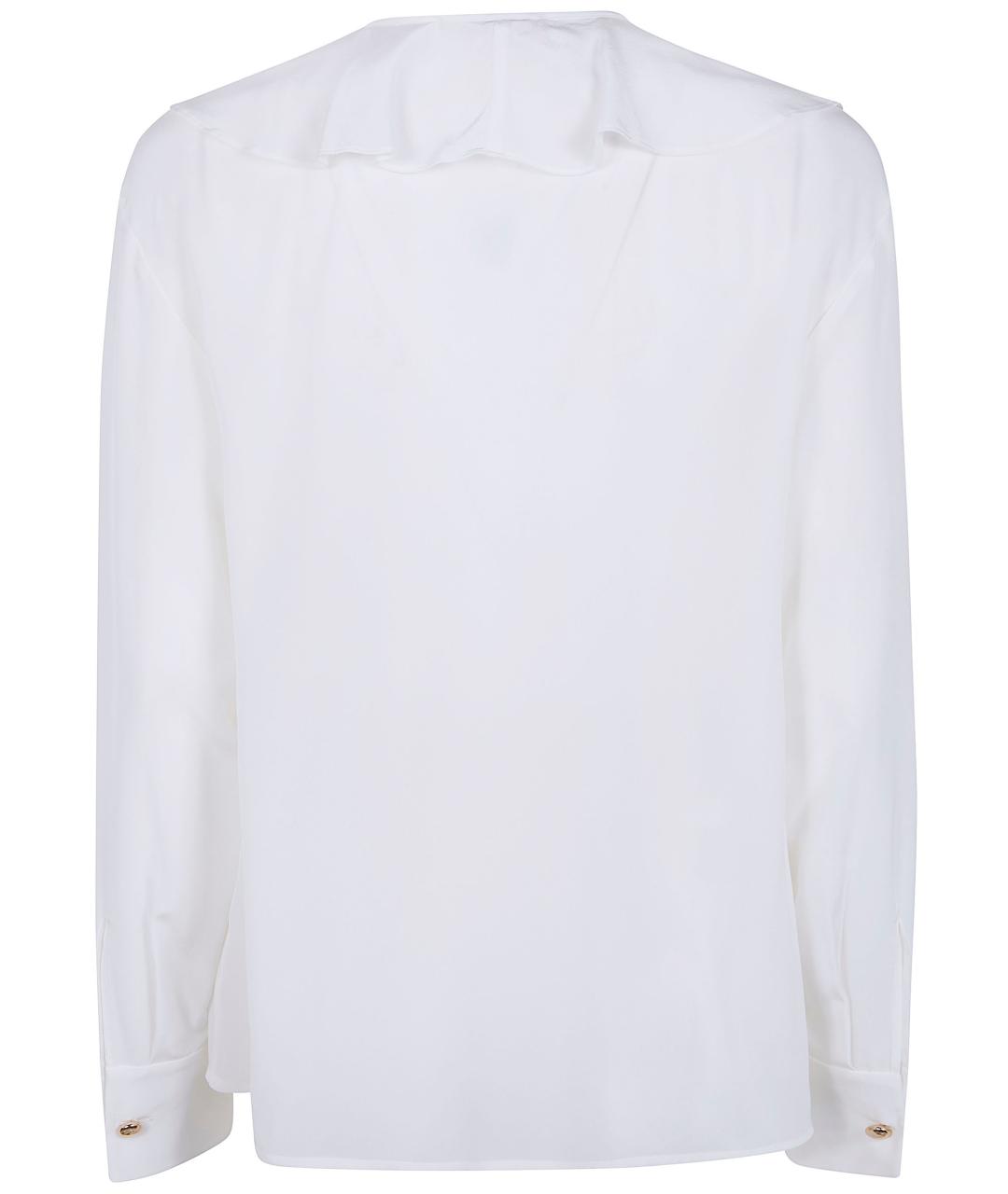 MAX MARA STUDIO Белая шелковая рубашка, фото 2