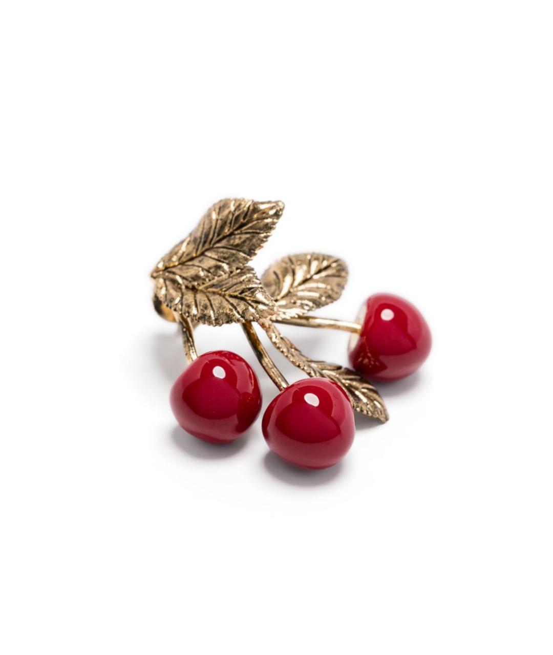 SAINT LAURENT Золотые металлические серьги, фото 3