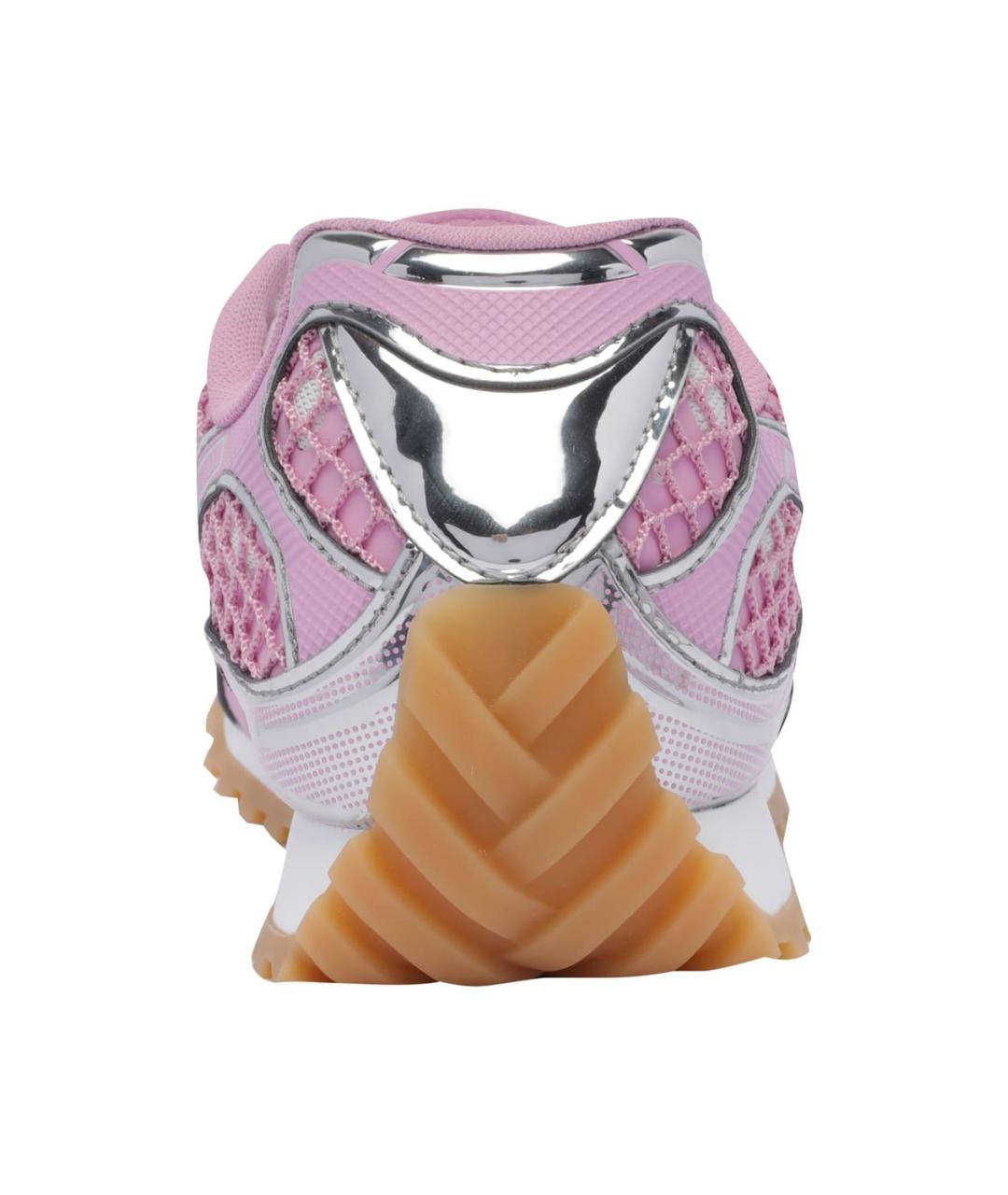 BOTTEGA VENETA Розовые синтетические кроссовки, фото 4