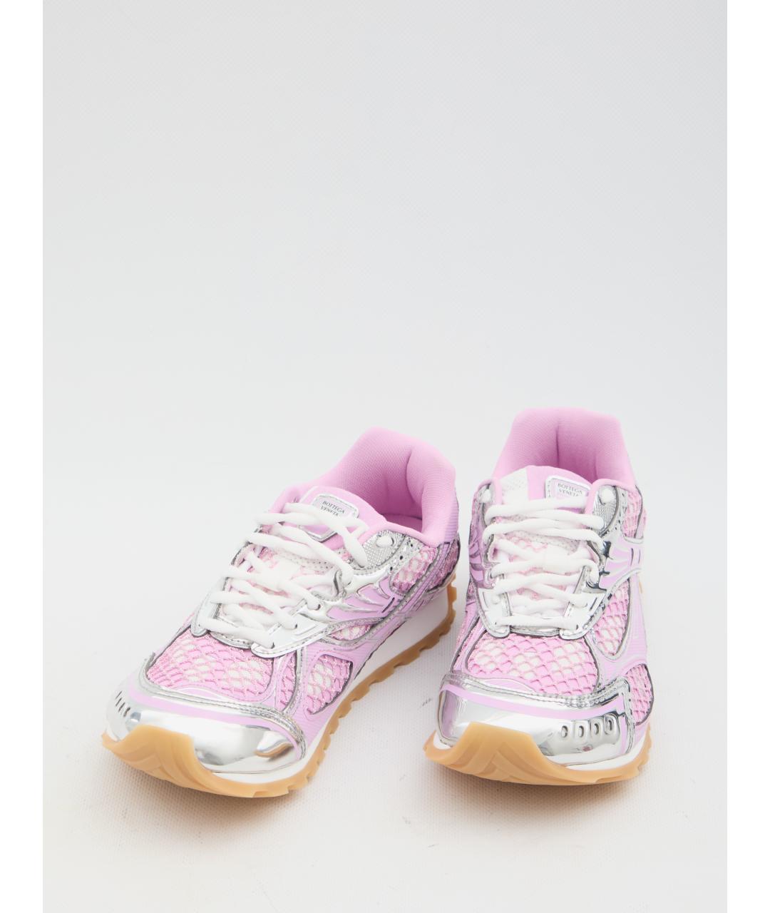 BOTTEGA VENETA Розовые синтетические кроссовки, фото 5