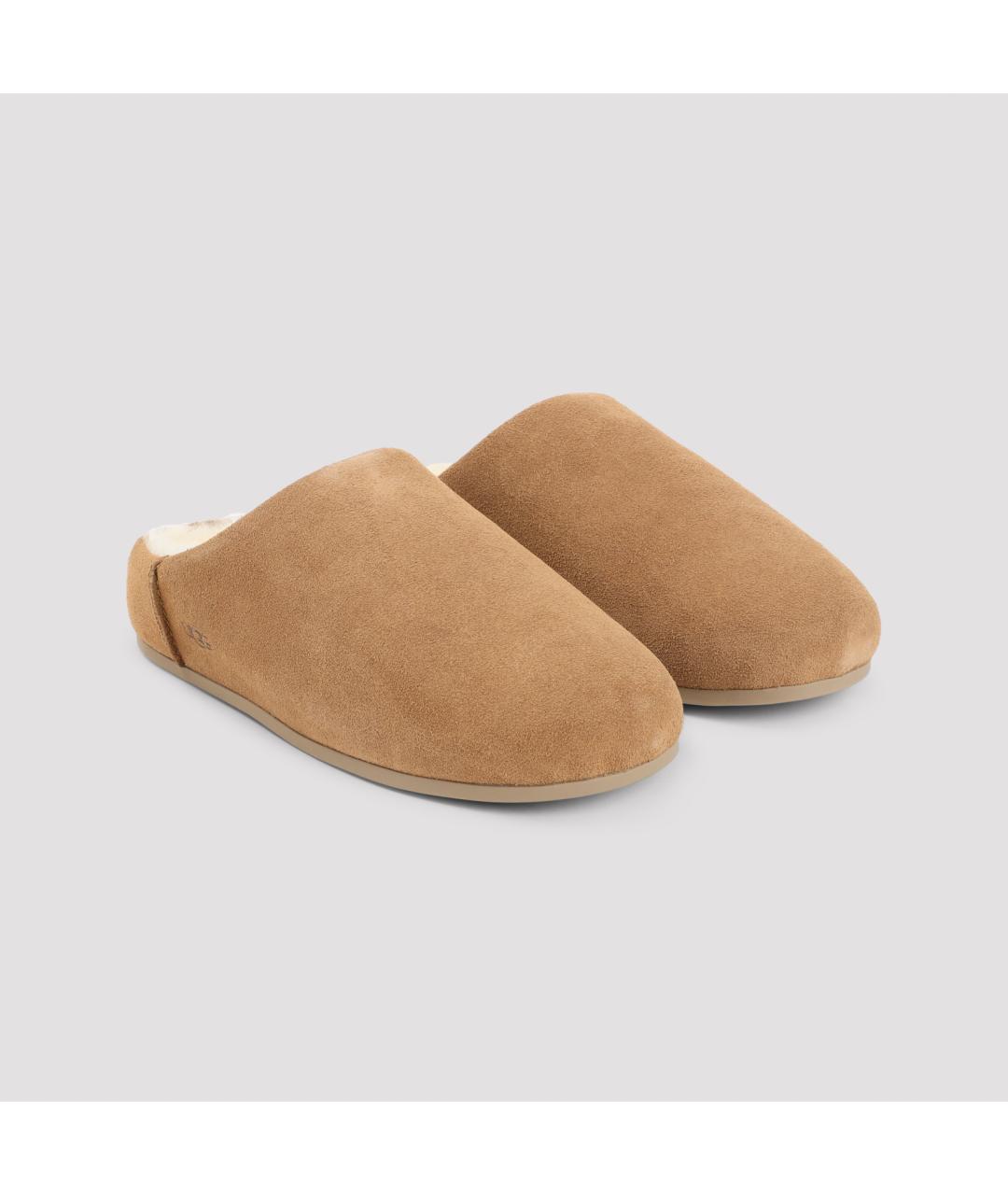 UGG AUSTRALIA Бежевые замшевые мюли, фото 5