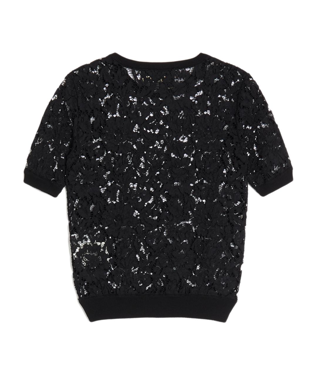 VALENTINO Черная вискозная футболка, фото 2