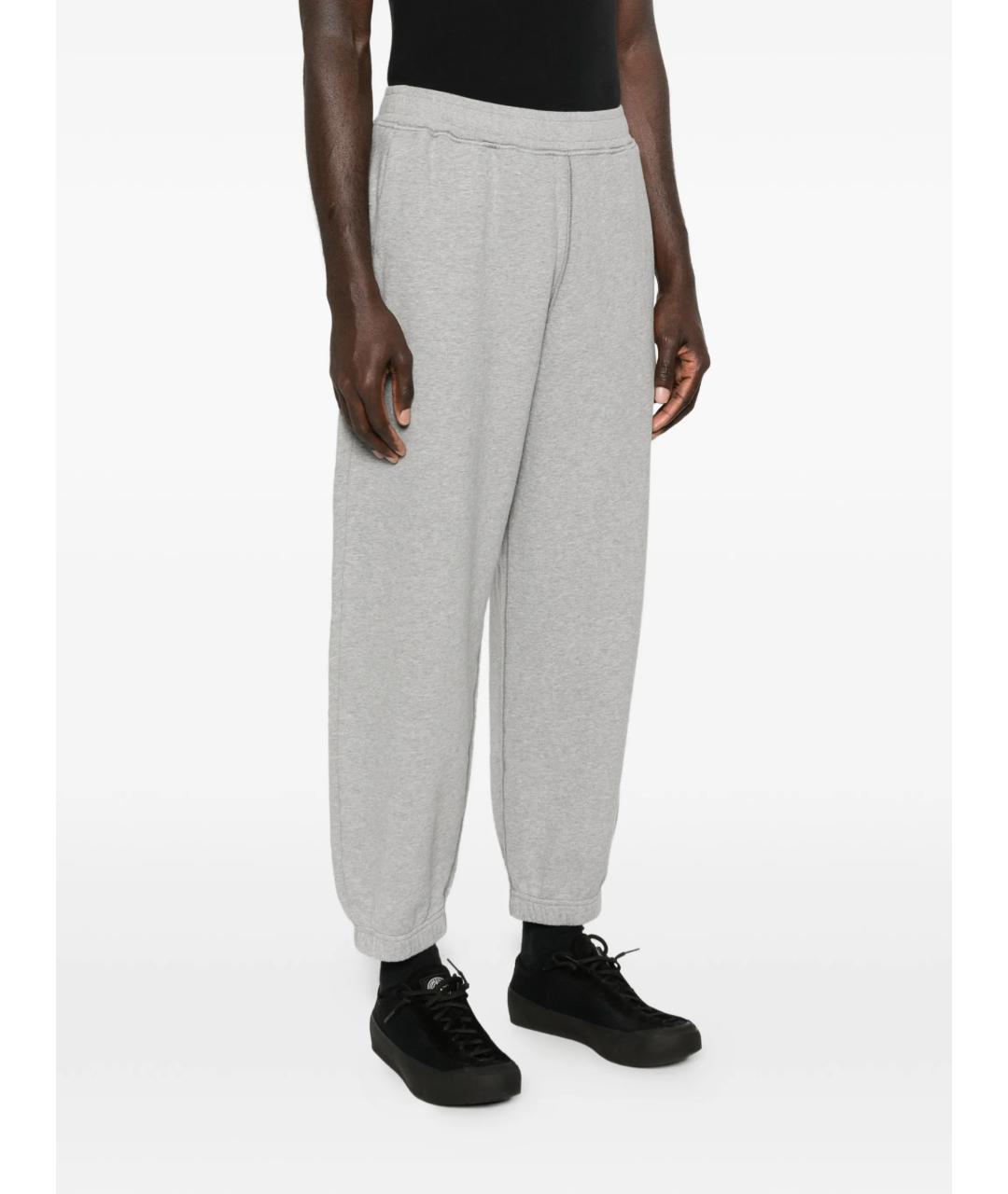 STONE ISLAND Серые хлопковые повседневные брюки, фото 3