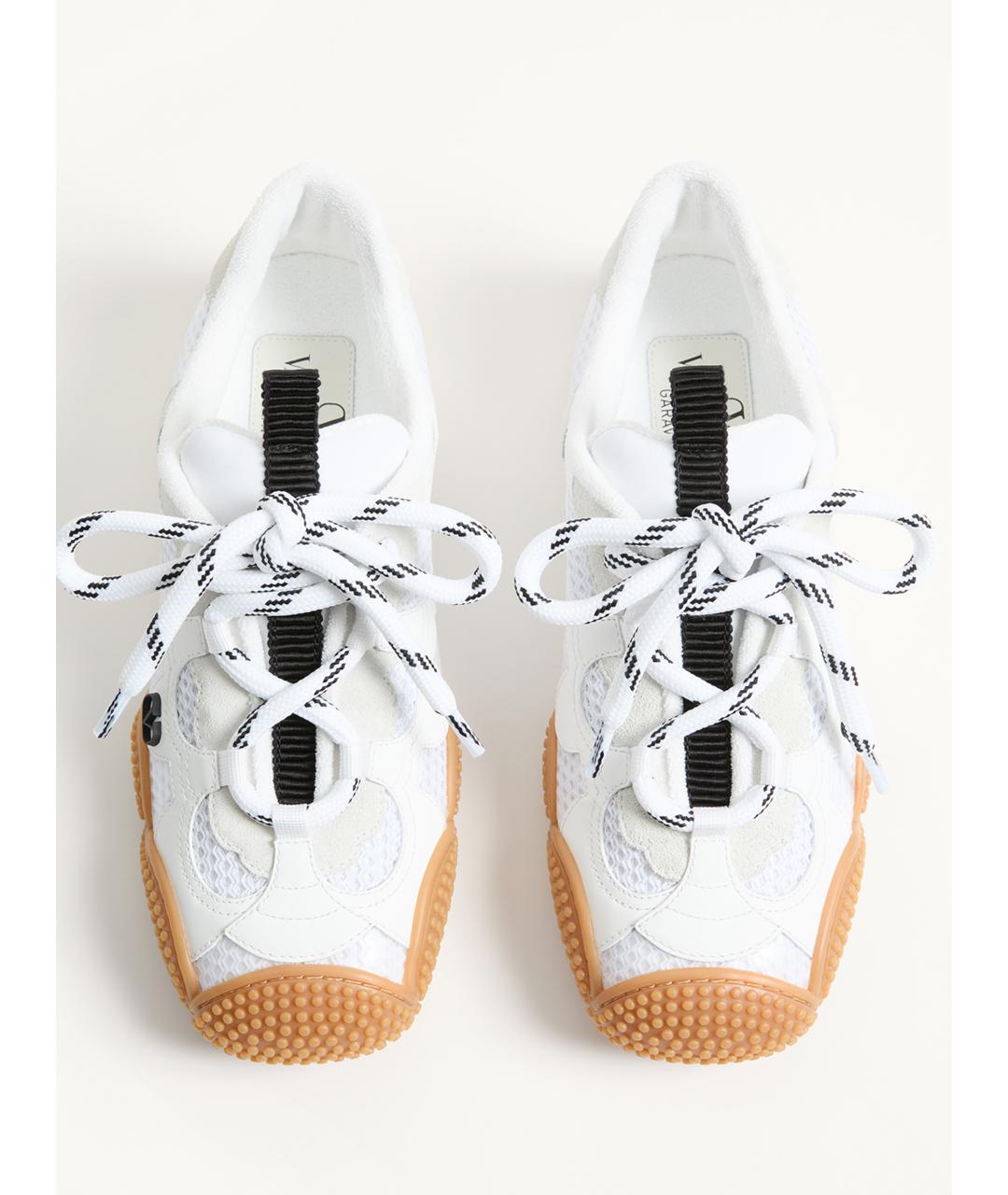 VALENTINO Белые синтетические кроссовки, фото 4