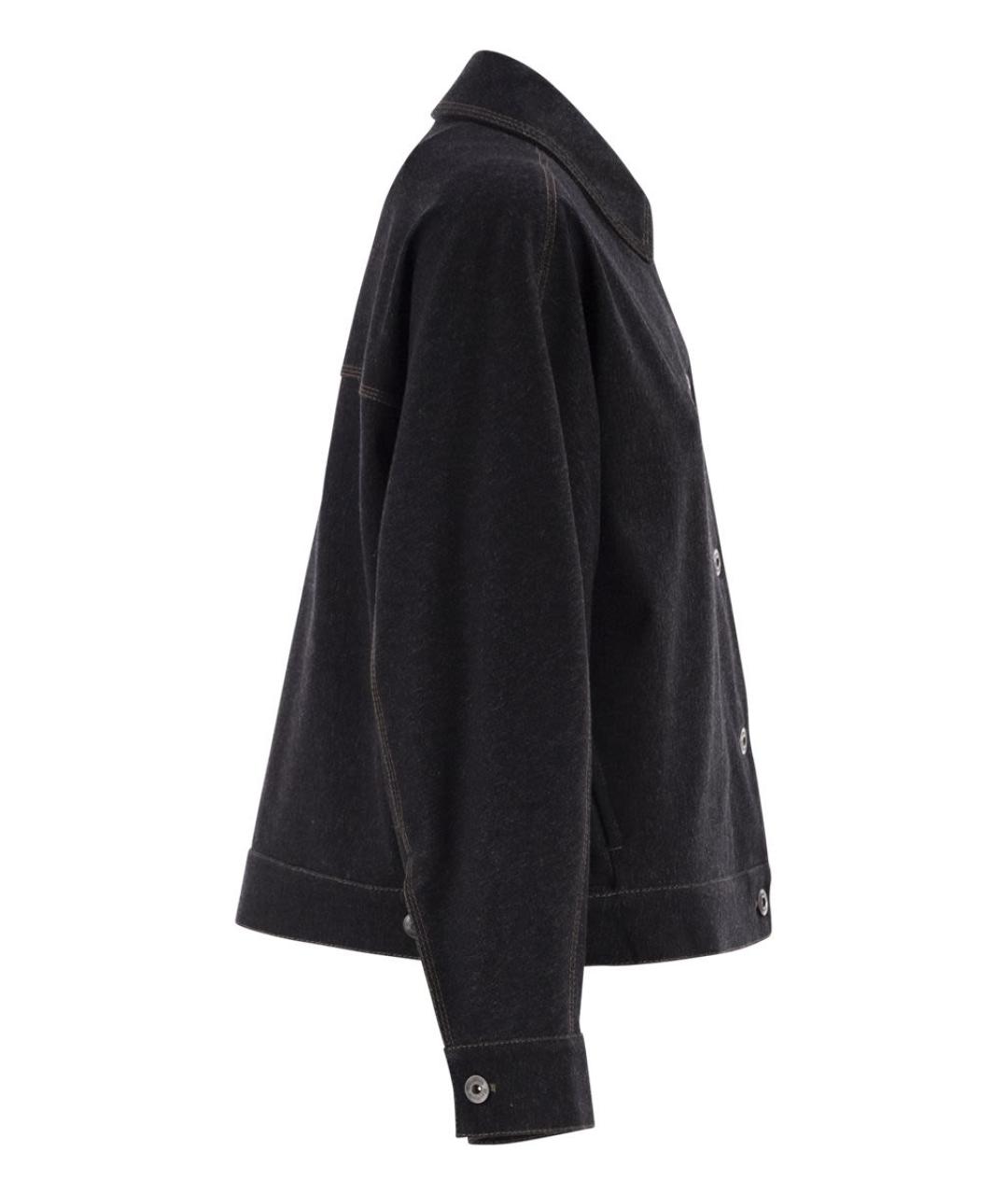 MAX MARA Темно-синяя хлопковая куртка, фото 3