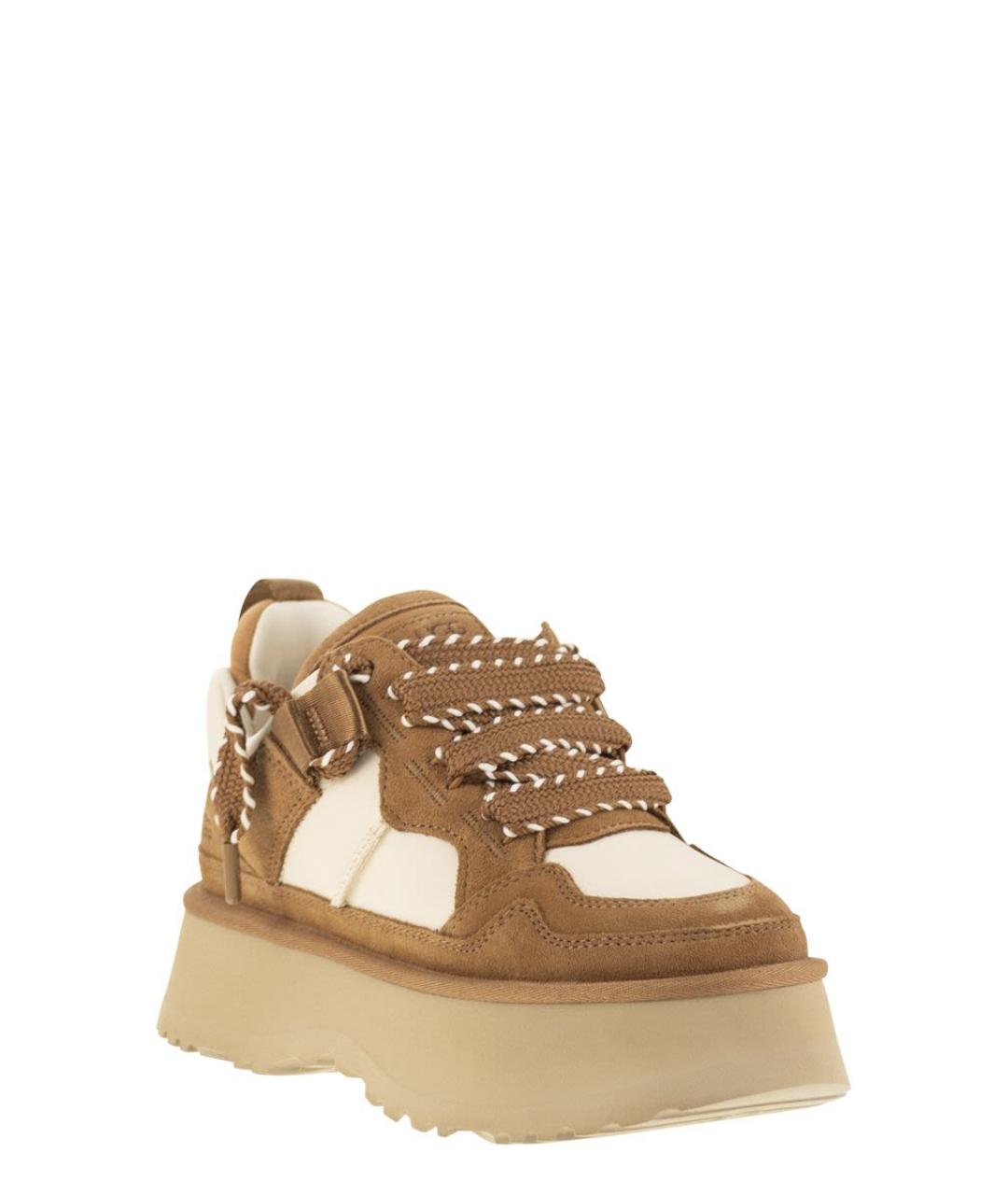 UGG AUSTRALIA Коричневые замшевые кроссовки, фото 2