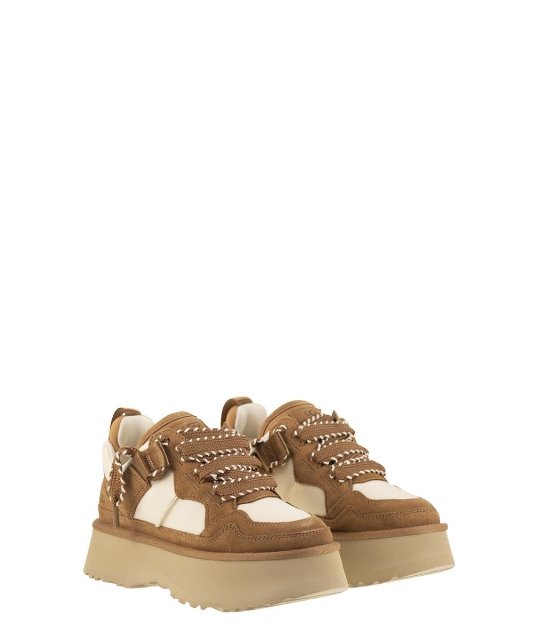 UGG AUSTRALIA Коричневые замшевые кроссовки, фото 4