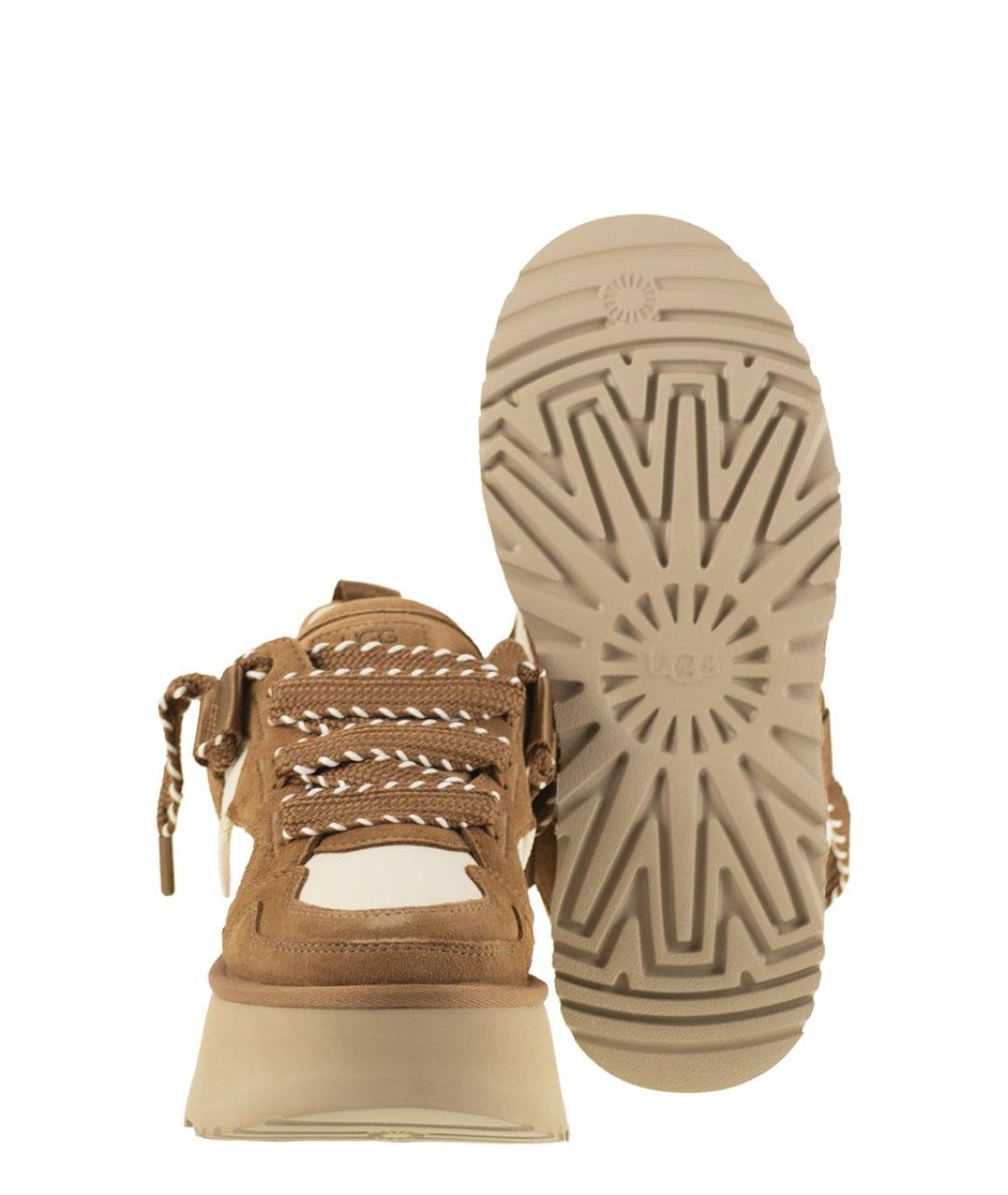 UGG AUSTRALIA Коричневые замшевые кроссовки, фото 5