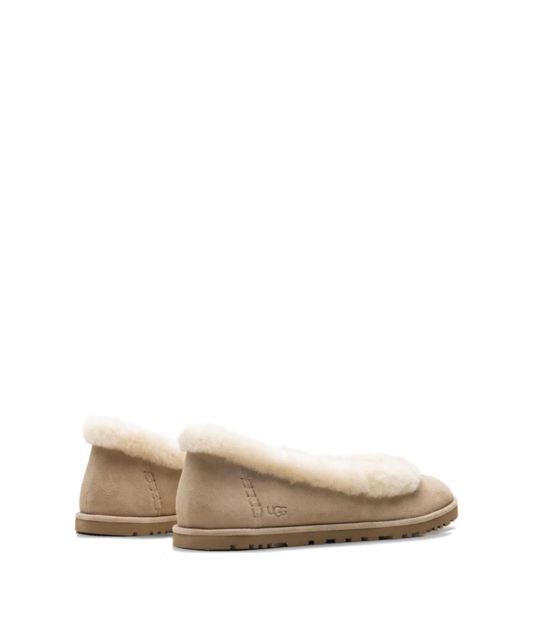 UGG AUSTRALIA Бежевые замшевые балетки, фото 5