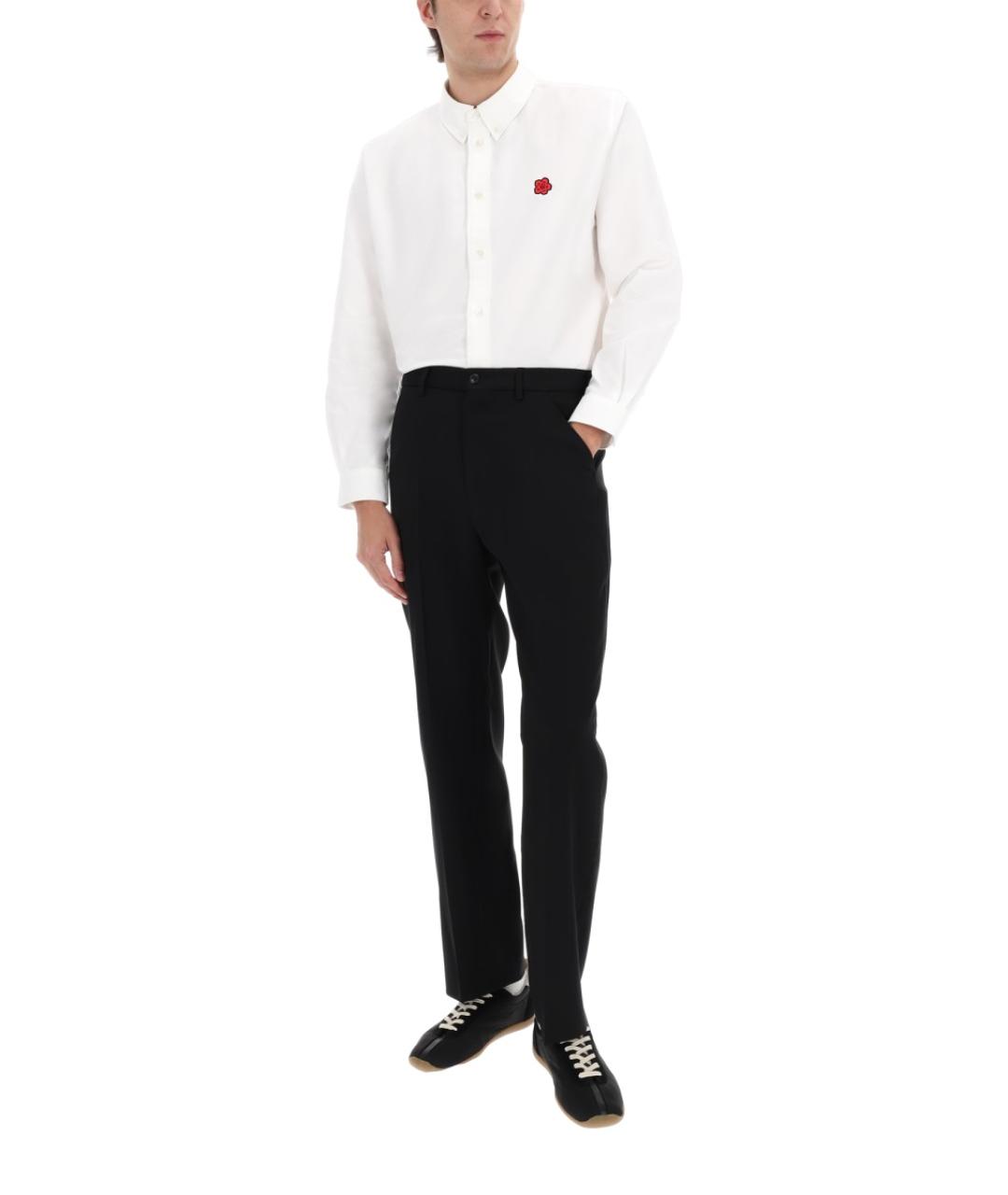 KENZO Белая хлопковая кэжуал рубашка, фото 5