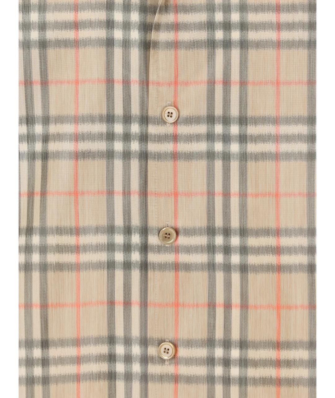 BURBERRY Бежевая кэжуал рубашка, фото 3