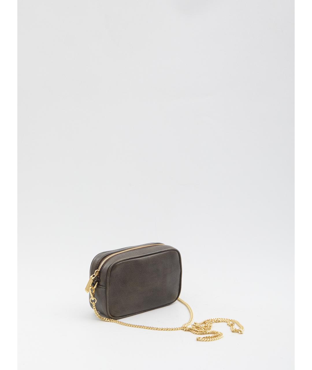 GOLDEN GOOSE DELUXE BRAND Коричневая кожаная сумка через плечо, фото 2