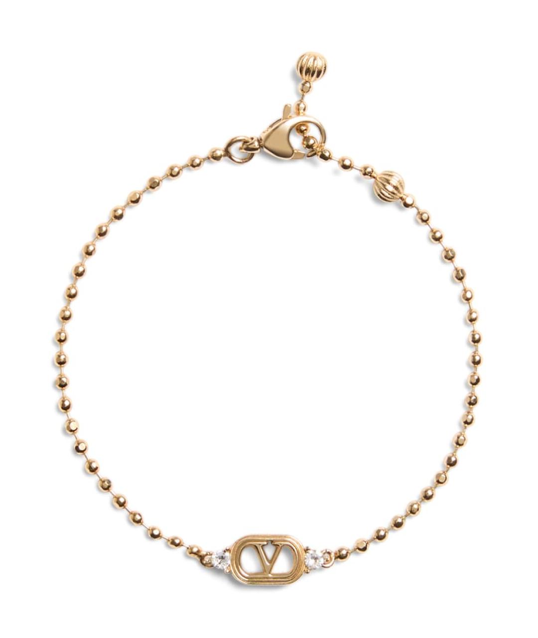 VALENTINO Золотой металлический браслет, фото 1