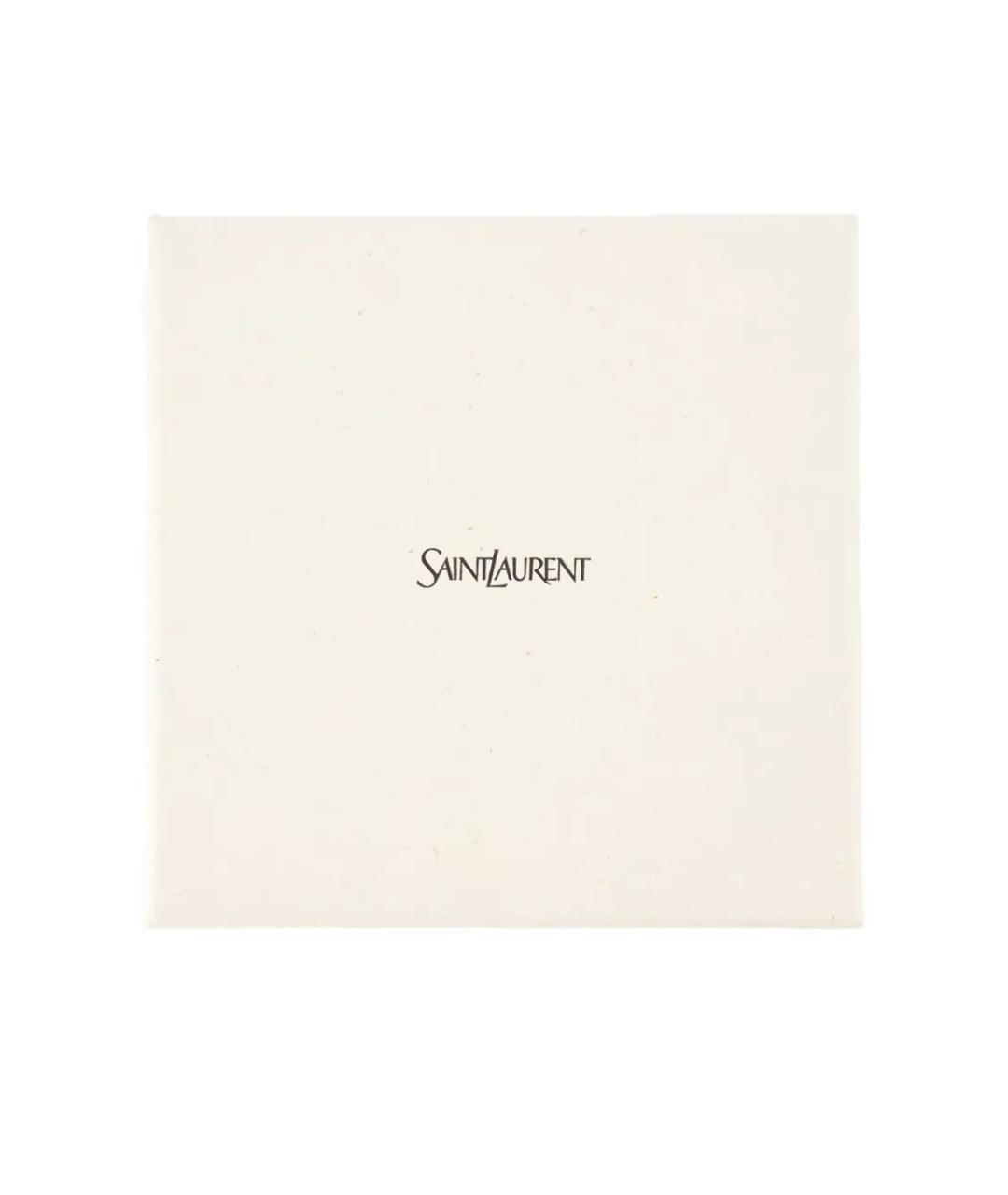 SAINT LAURENT Золотой металлический браслет, фото 4