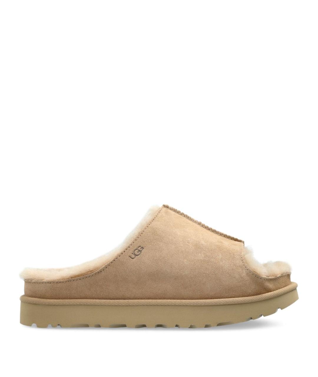 UGG AUSTRALIA Бежевые замшевые сандалии, фото 1