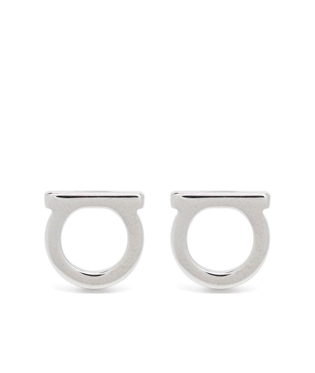 FERRAGAMO Серебряные металлические серьги, фото 1