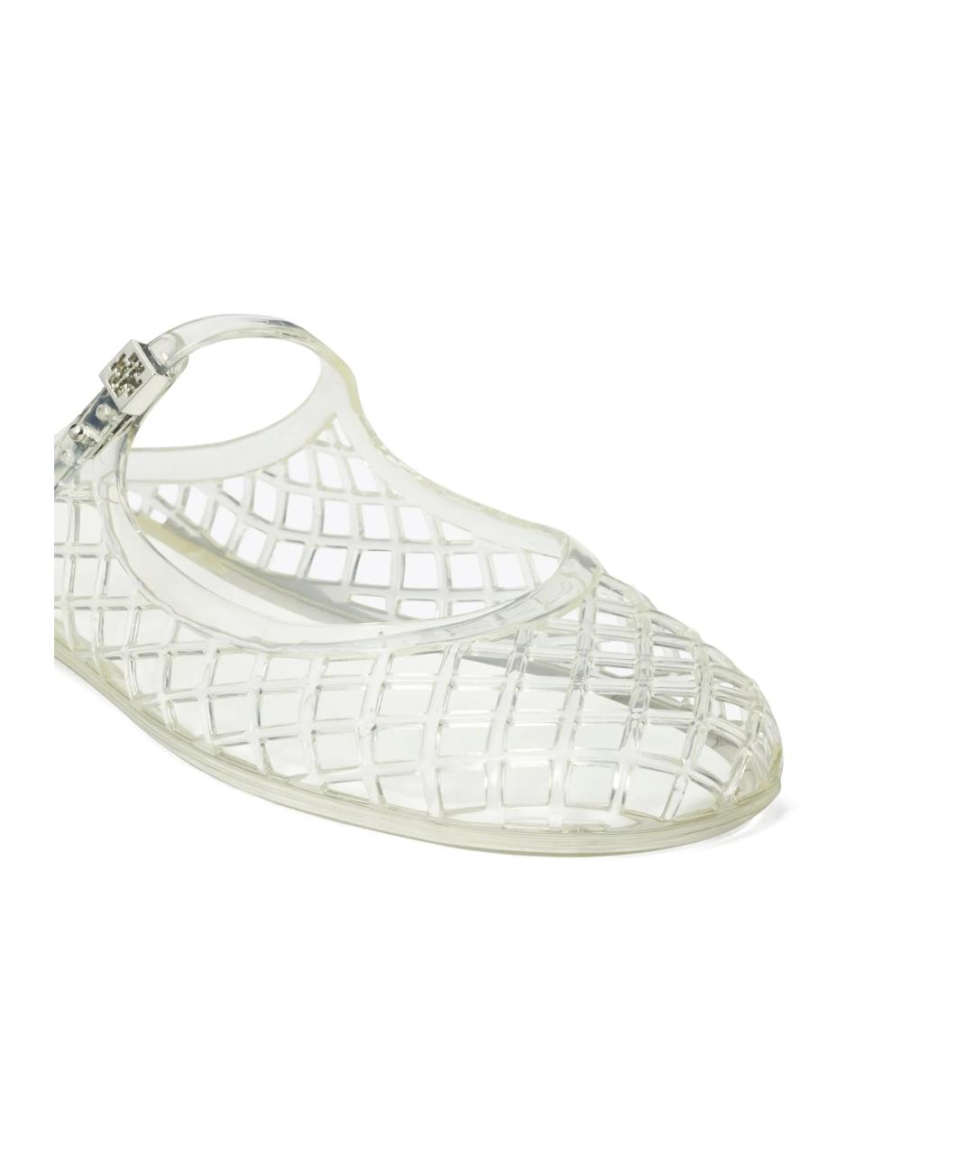 TORY BURCH Белые резиновые мюли, фото 4