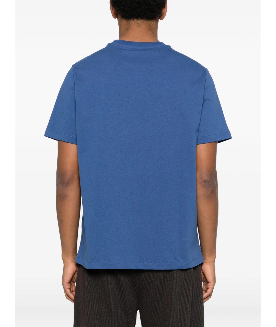 A.P.C. Синяя хлопковая футболка, фото 4