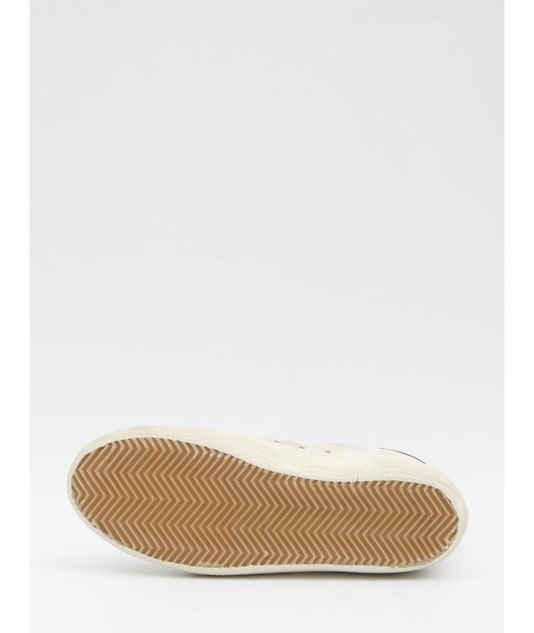 GOLDEN GOOSE DELUXE BRAND Белые кожаные низкие кроссовки / кеды, фото 4