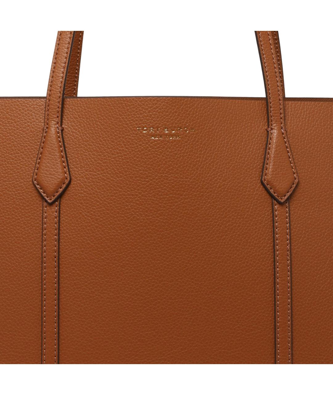 TORY BURCH Бежевая кожаная сумка тоут, фото 4