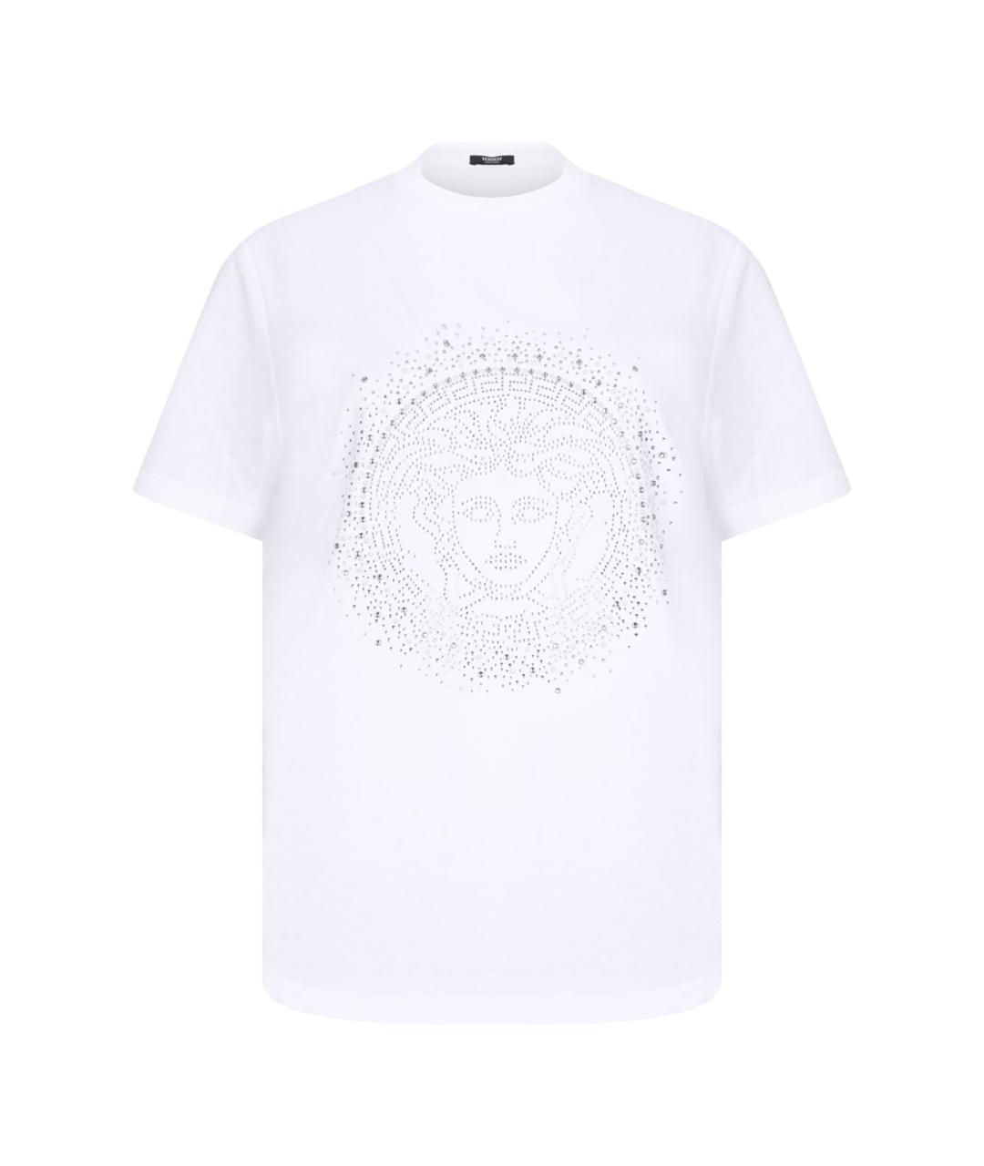VERSACE Белая хлопковая футболка, фото 1