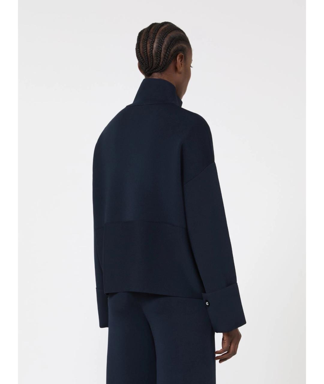 MAX MARA Синий вискозный кардиган, фото 4