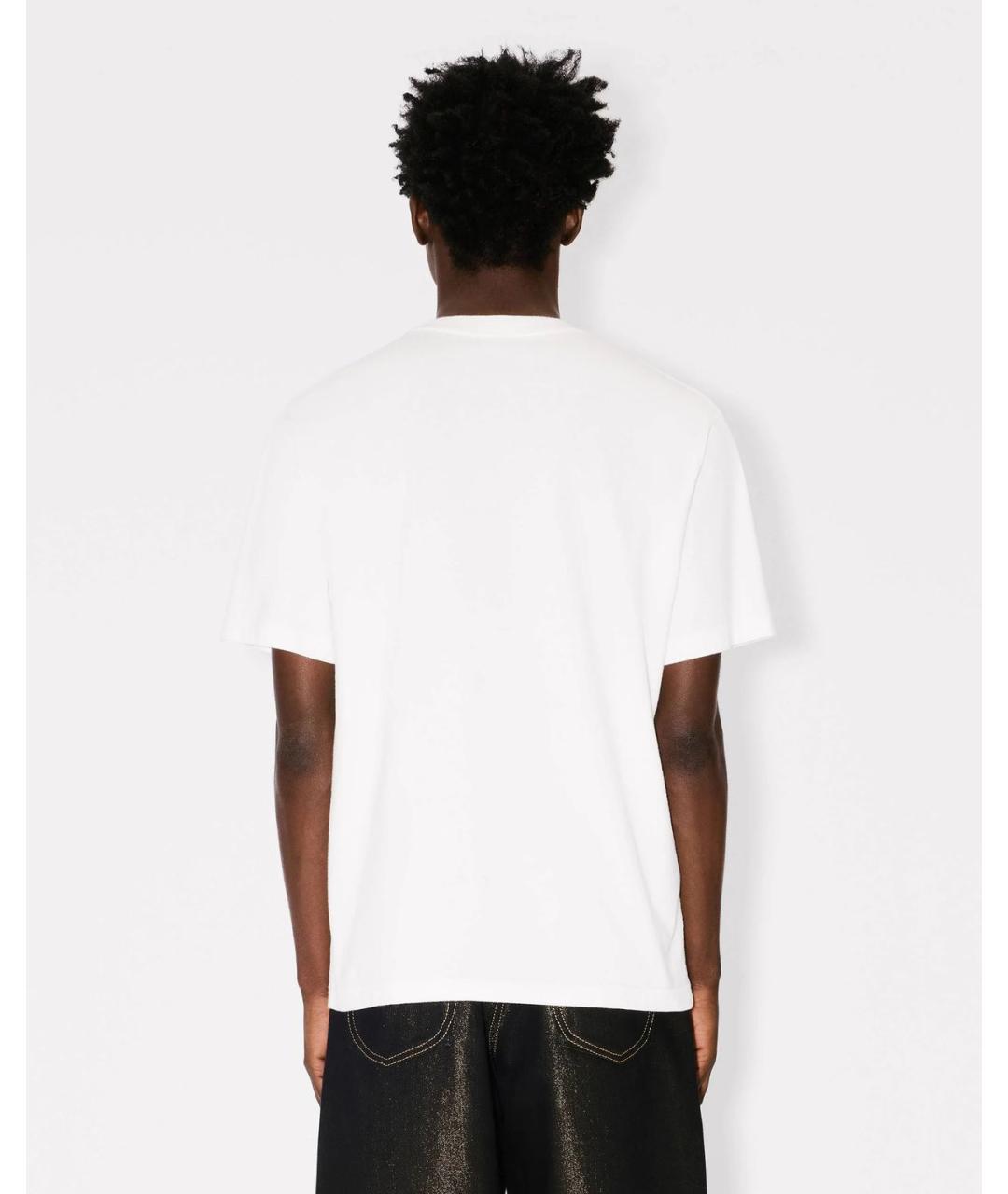 KENZO Белая хлопковая футболка, фото 3