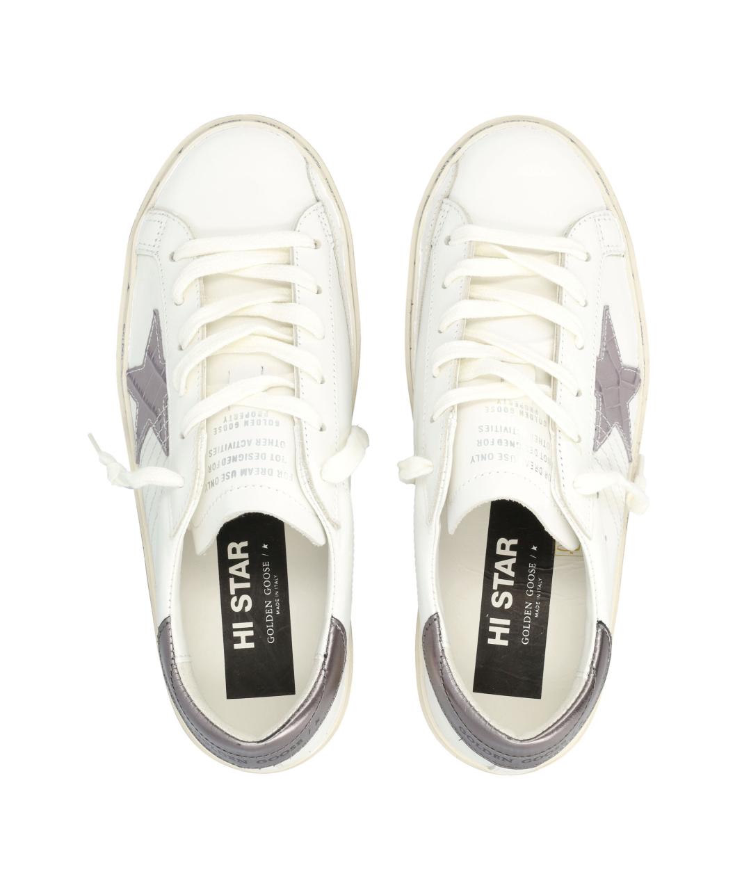 GOLDEN GOOSE DELUXE BRAND Белые кожаные кеды, фото 2