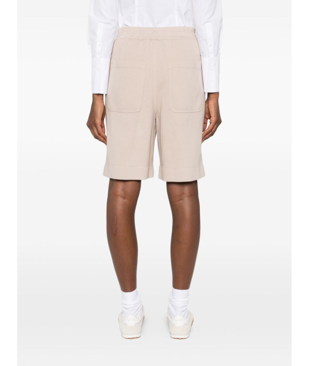 BRUNELLO CUCINELLI Бежевые хлопковые шорты, фото 4