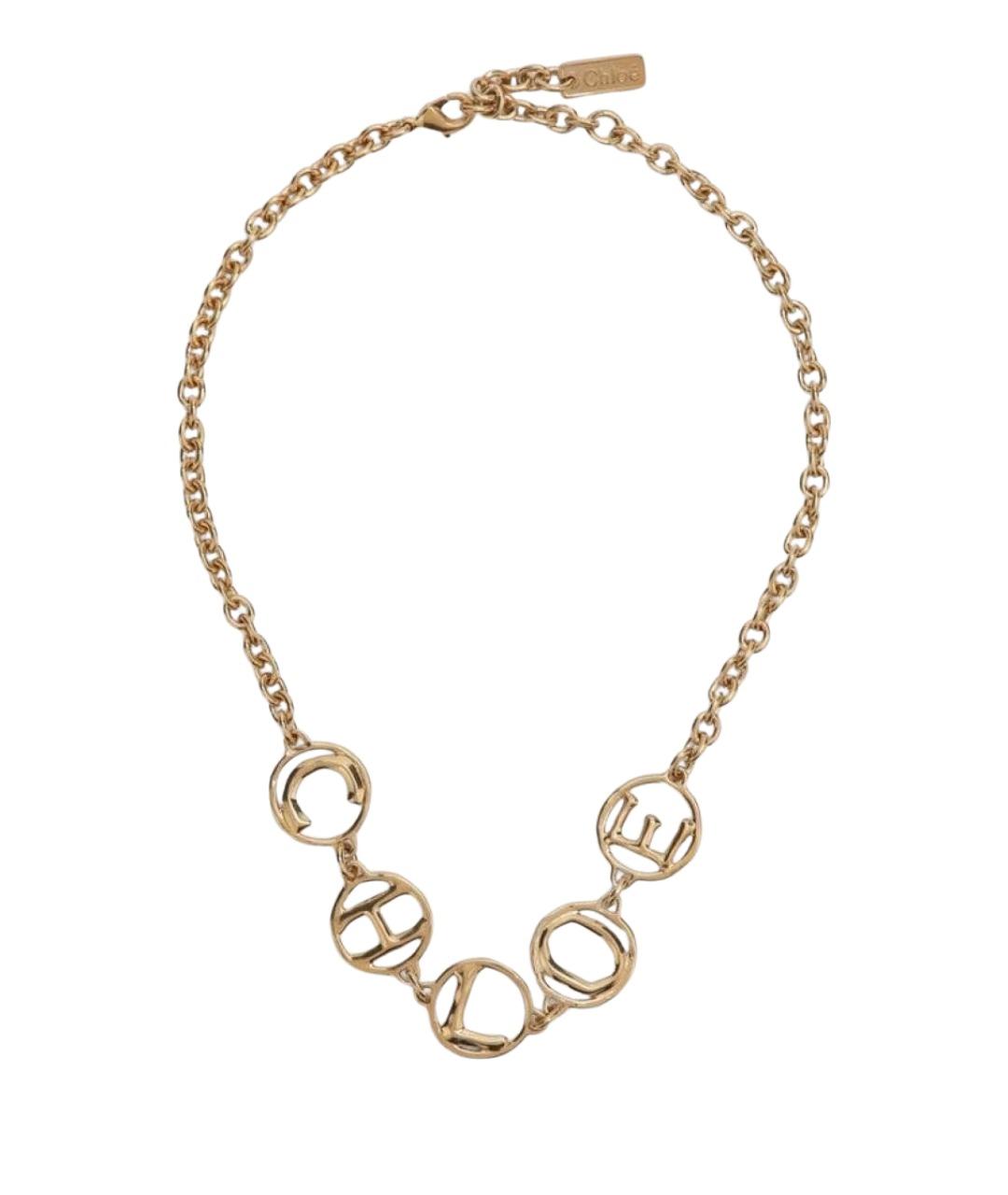 CHLOE Золотая латунная цепочка, фото 1
