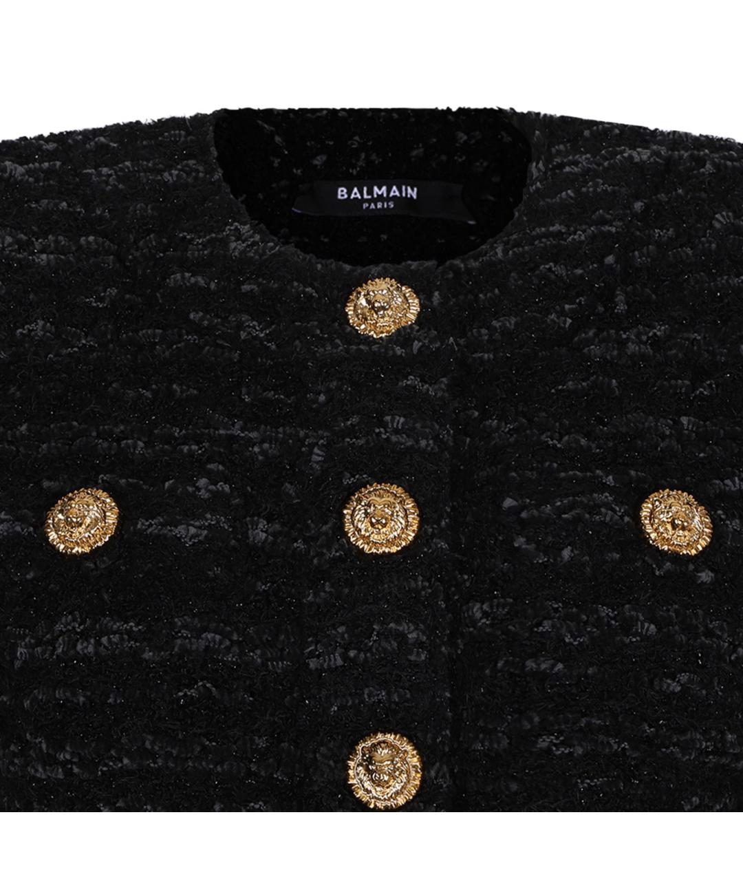 BALMAIN Черный вискозный жакет/пиджак, фото 3