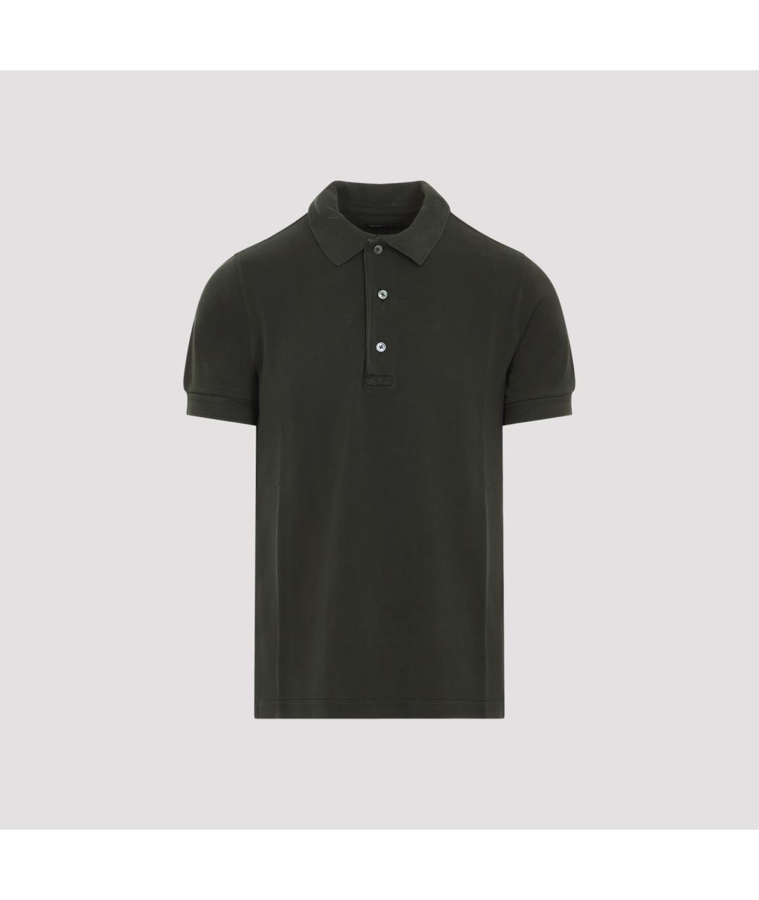 TOM FORD Хаки хлопковая футболка, фото 3