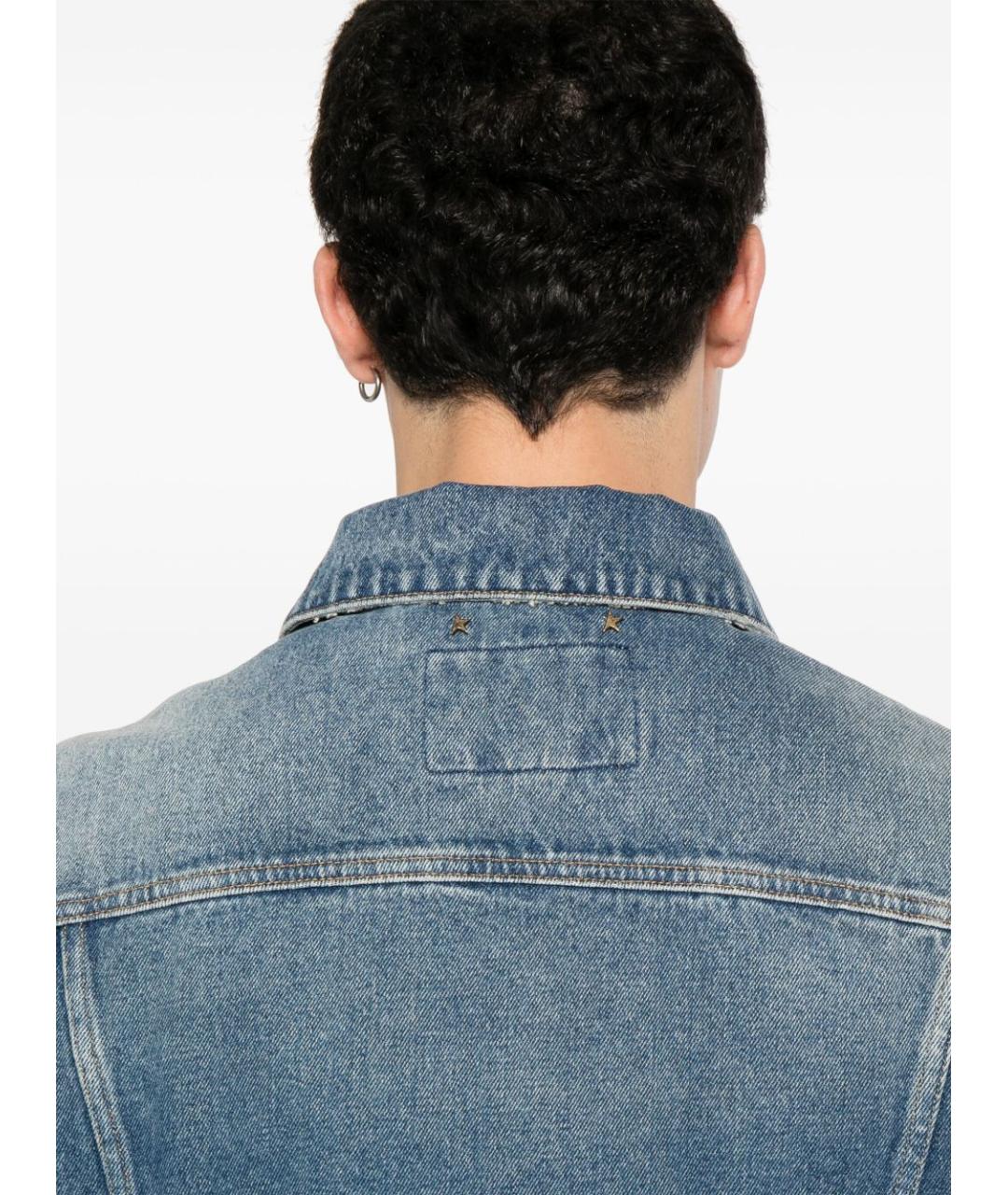 GOLDEN GOOSE DELUXE BRAND Синяя хлопковая куртка, фото 4