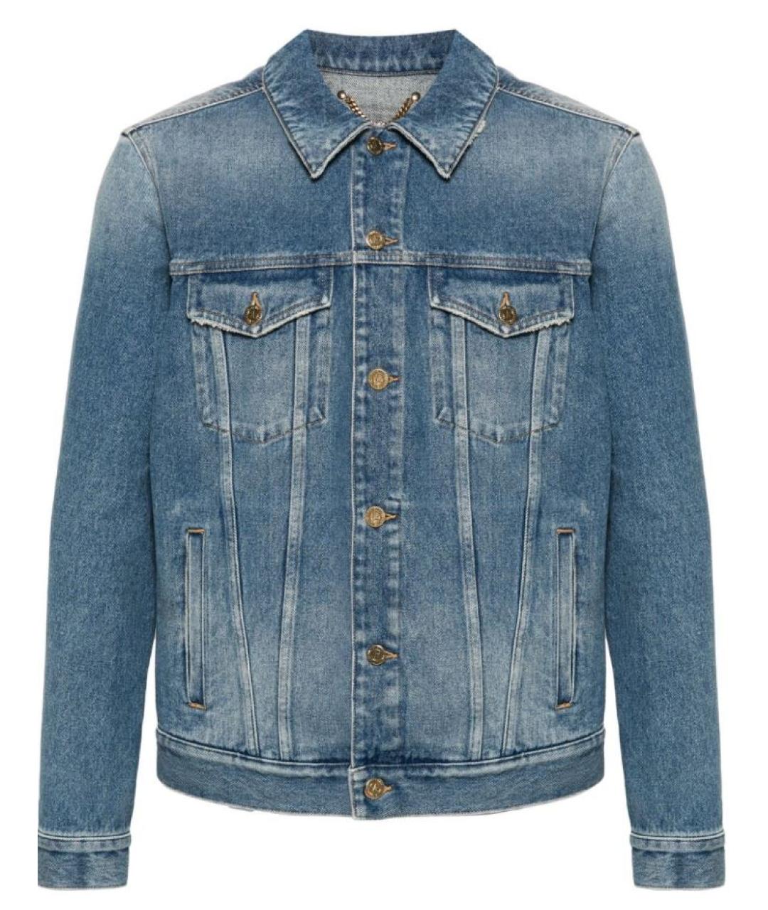 GOLDEN GOOSE DELUXE BRAND Синяя хлопковая куртка, фото 1