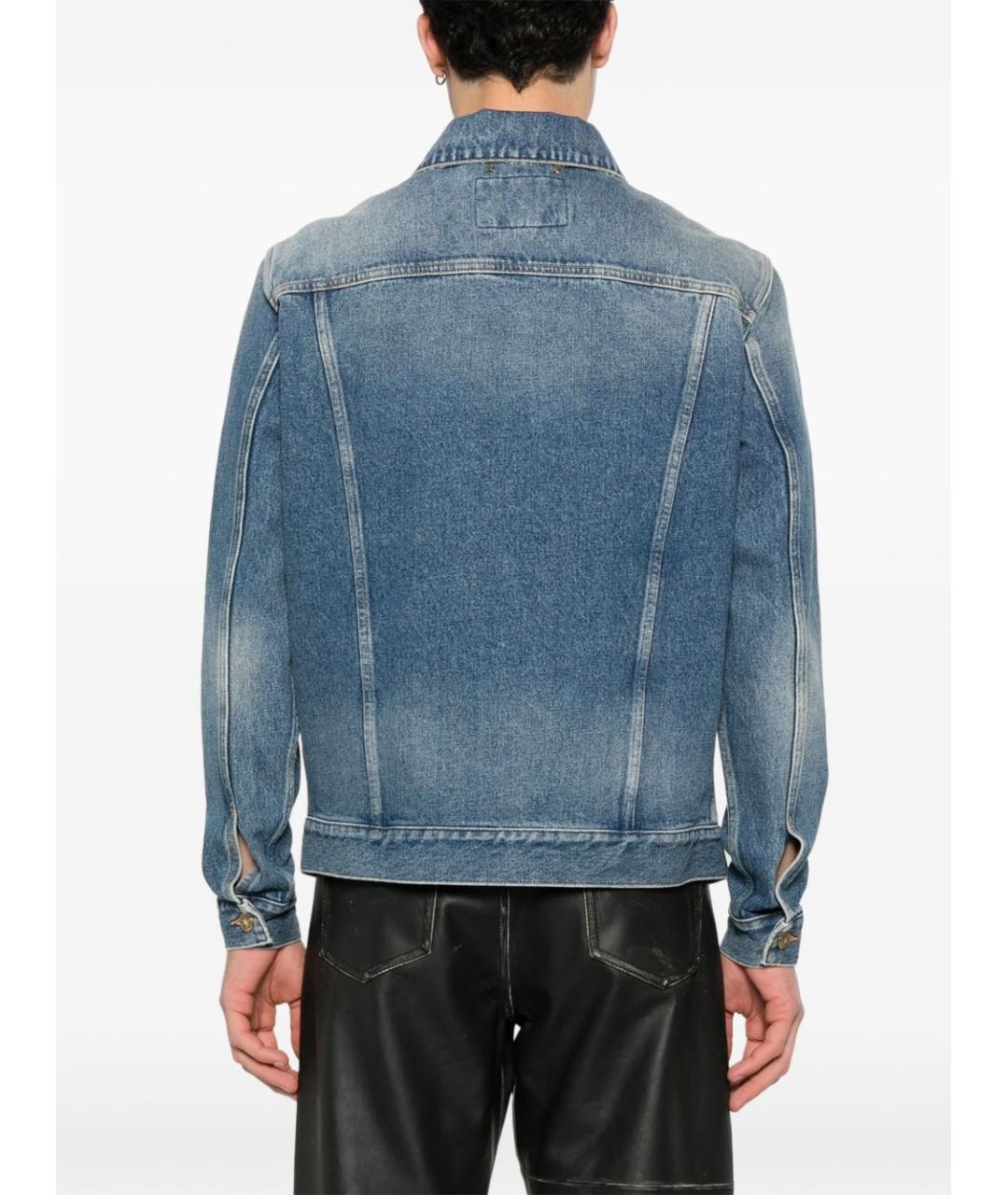 GOLDEN GOOSE DELUXE BRAND Синяя хлопковая куртка, фото 3