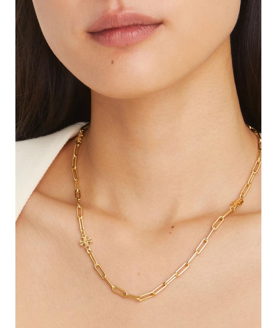 TORY BURCH Золотая металлическая цепочка, фото 3